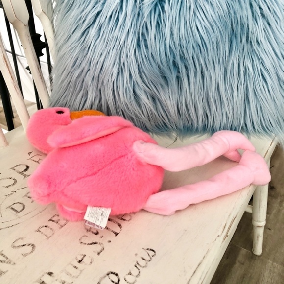 Ty Beanie Buddies, 1998, Pinky, The, Flamingo, Stuffed Animal, Plush, Pink, Bird - Picture 9 of 13